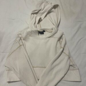 out from under cropped hoodie
